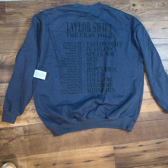 Official Taylor Swift ERAS Tour Navy Crewneck - Picture 2 of 5